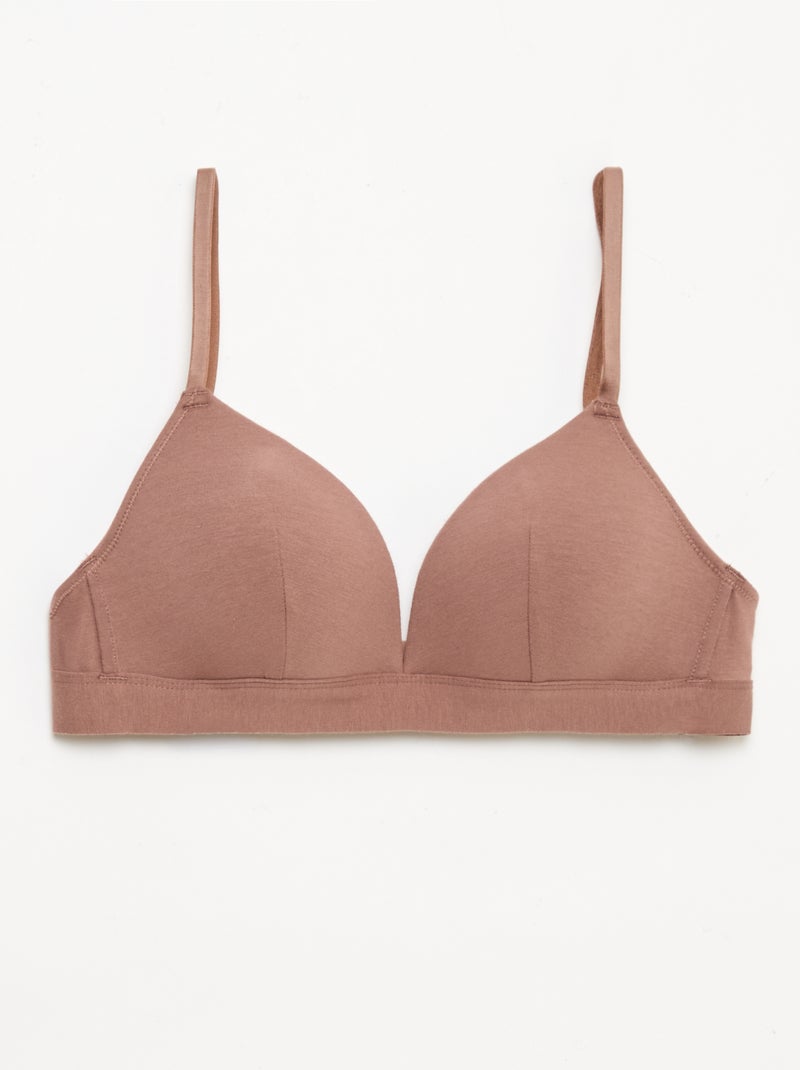 Set di 2 reggiseni in cotone Bianco Ecru - Kiabi