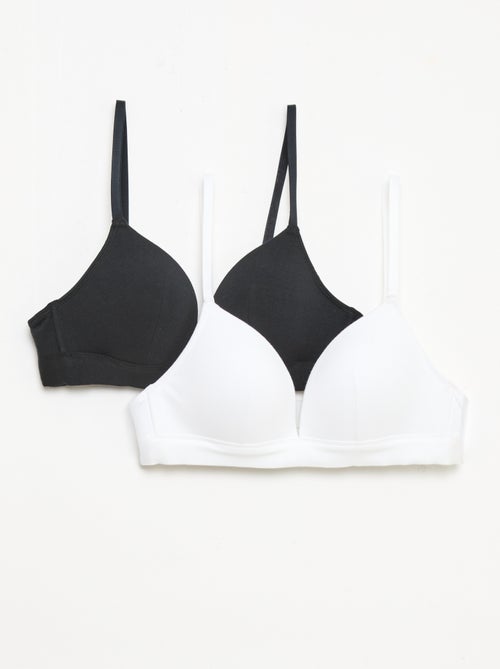 Set di 2 reggiseni in cotone - Kiabi