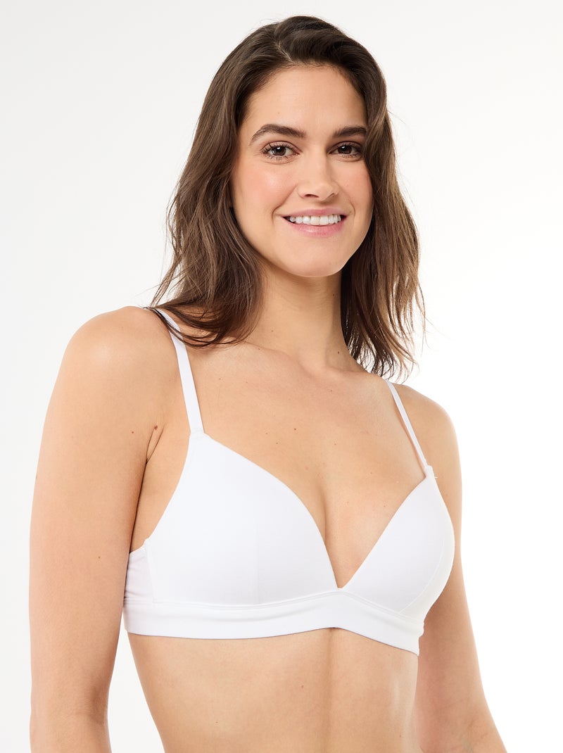 Set di 2 reggiseni in cotone Bianco - Kiabi