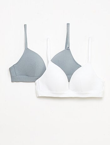 Set di 2 reggiseni in cotone