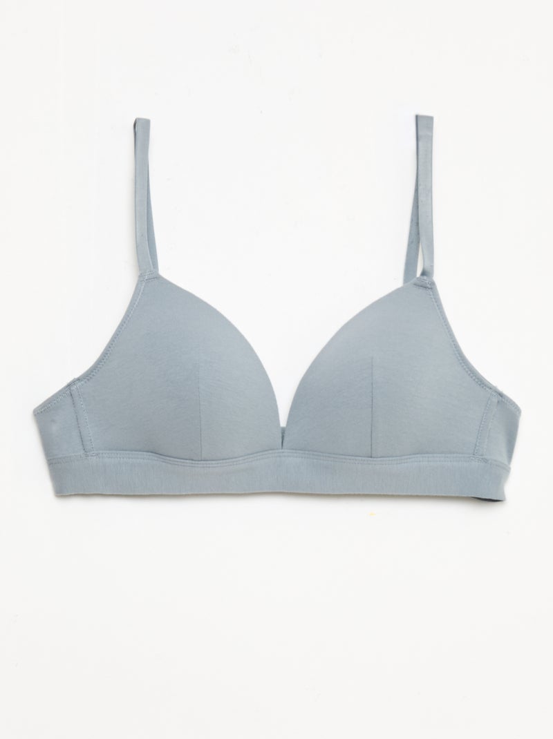 Set di 2 reggiseni in cotone Blu - Kiabi