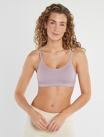 Set di 2 reggiseni sportivi a coste