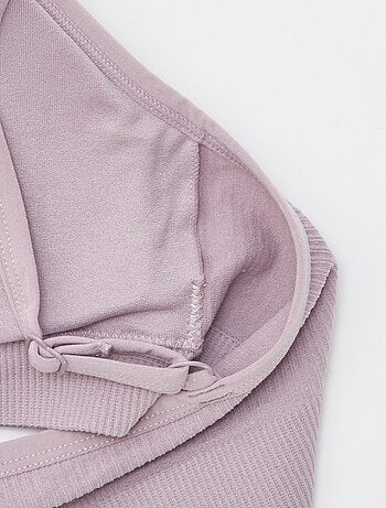 Set di 2 reggiseni sportivi a coste