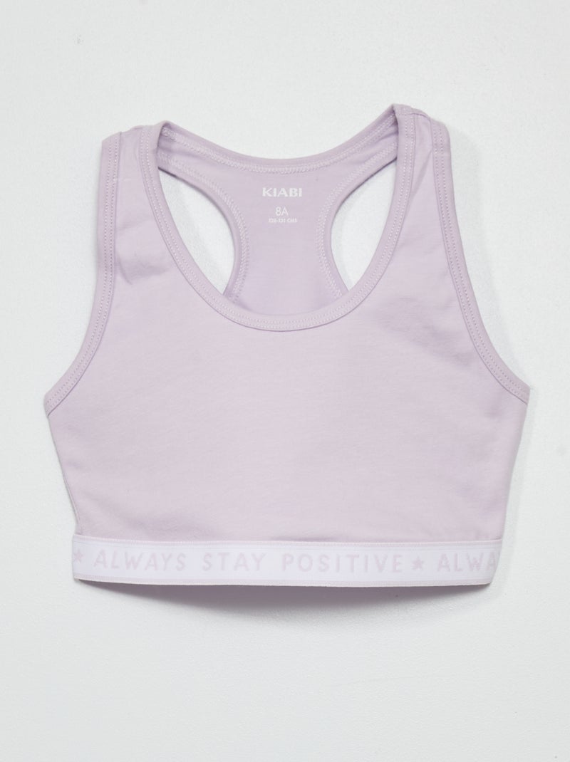 Set di 2 reggiseni sportivi BIANCO - Kiabi