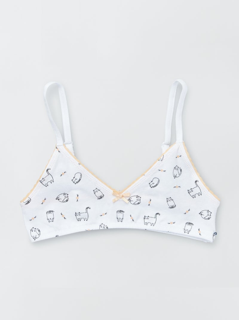 Set di 2 reggiseni sportivi BIANCO - Kiabi