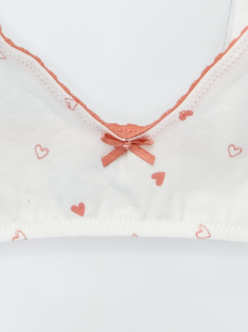 Set di 2 reggiseni sportivi BIANCO - Kiabi