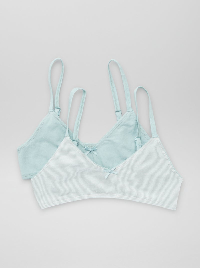 Set di 2 reggiseni sportivi BIANCO - Kiabi