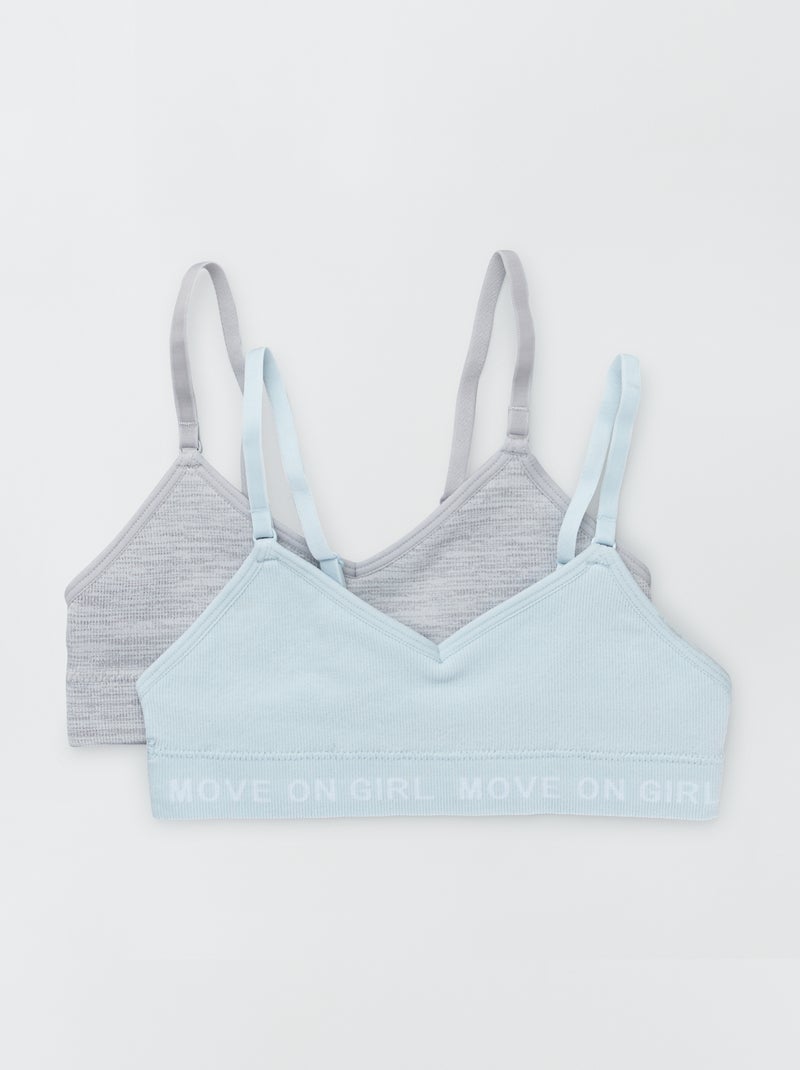 Set Di 2 Reggiseni Per Ragazze Adolescenti | Reggiseno Sportivo Morbido E Confortevole | Taglie S-XL