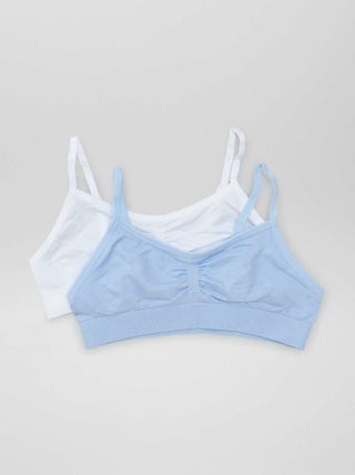 Set di 2 reggiseni sportivi in jersey