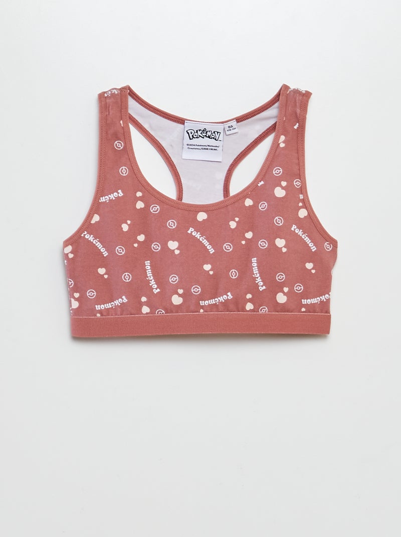 Set di 2 reggiseni sportivi Pokémon ROSA - Kiabi