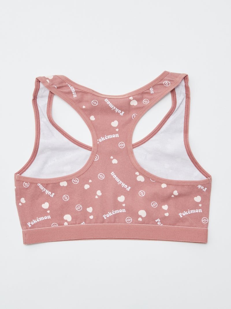 Set di 2 reggiseni sportivi Pokémon ROSA - Kiabi