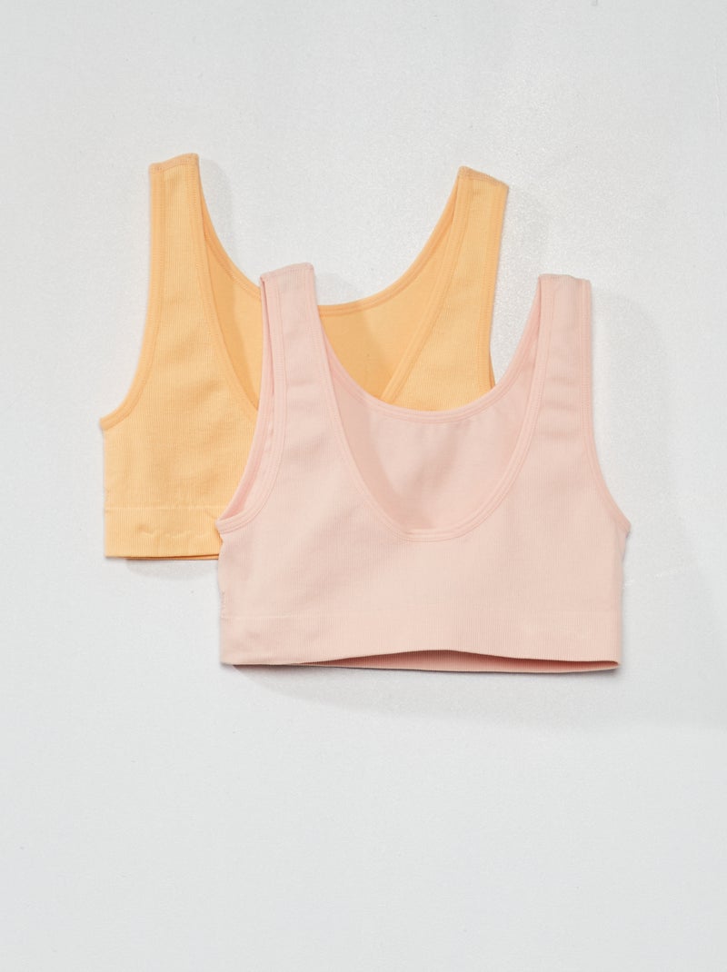 Set di 2 reggiseni sportivi ROSA - Kiabi