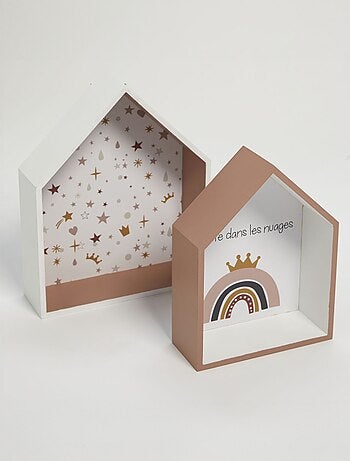 Set di 2 scaffali casa