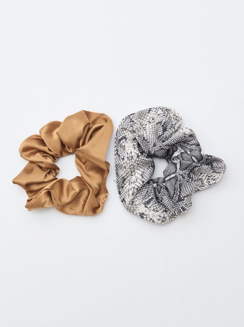 Set di 2 scrunchies satinati - Kiabi