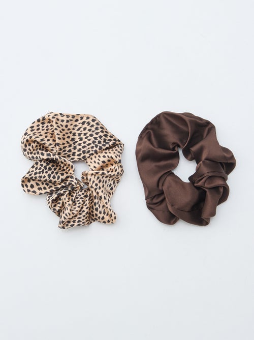Set di 2 scrunchies satinati - Kiabi