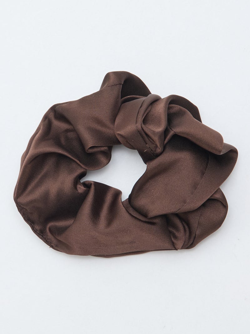 Set di 2 scrunchies satinati Marrone - Kiabi