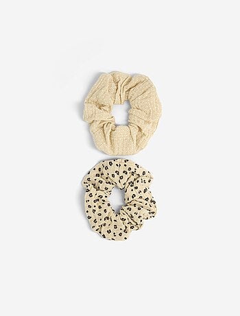 Set di 2 scrunchies stampati