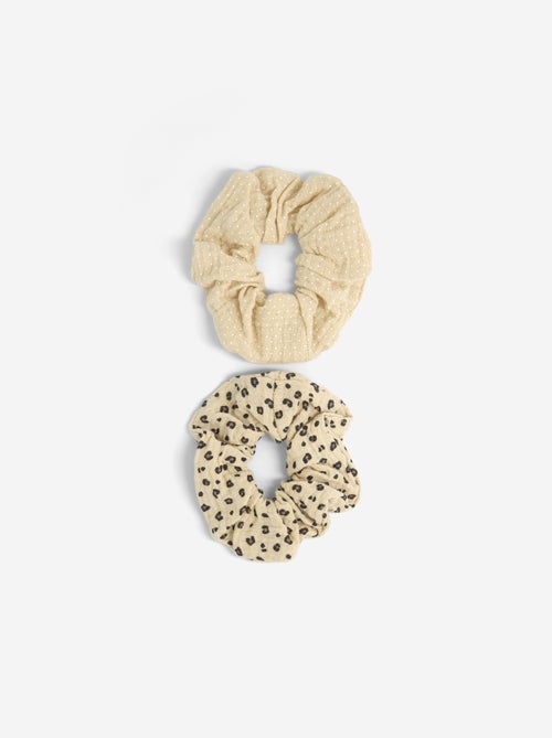 Set di 2 scrunchies stampati - Kiabi Set di 2 scrunchies stampati - Kiabi