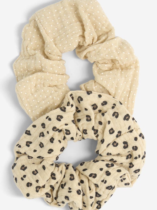 Set di 2 scrunchies stampati - Kiabi Set di 2 scrunchies stampati - Kiabi