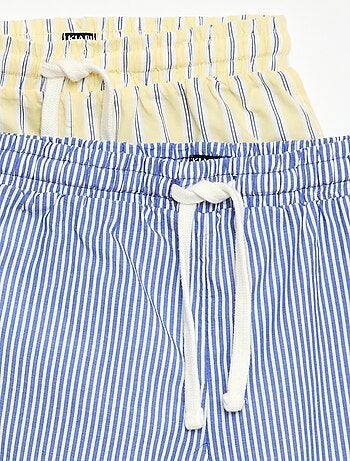 Set di 2 shorts a righe