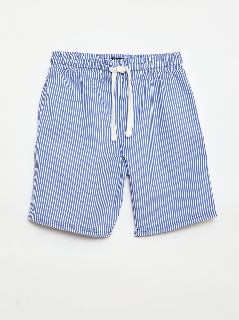Set di 2 shorts a righe Blu - Kiabi