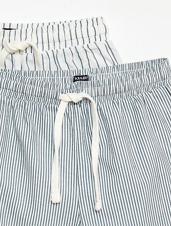 Set di 2 shorts a righe