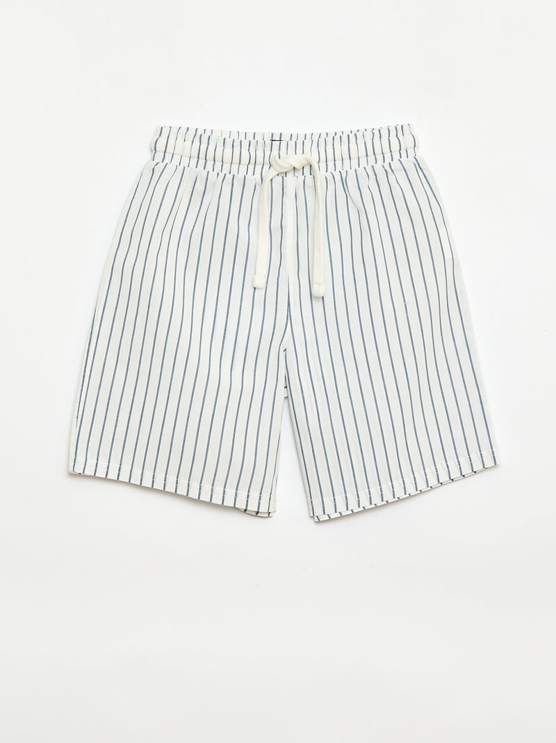 Set di 2 shorts a righe Blu - Kiabi