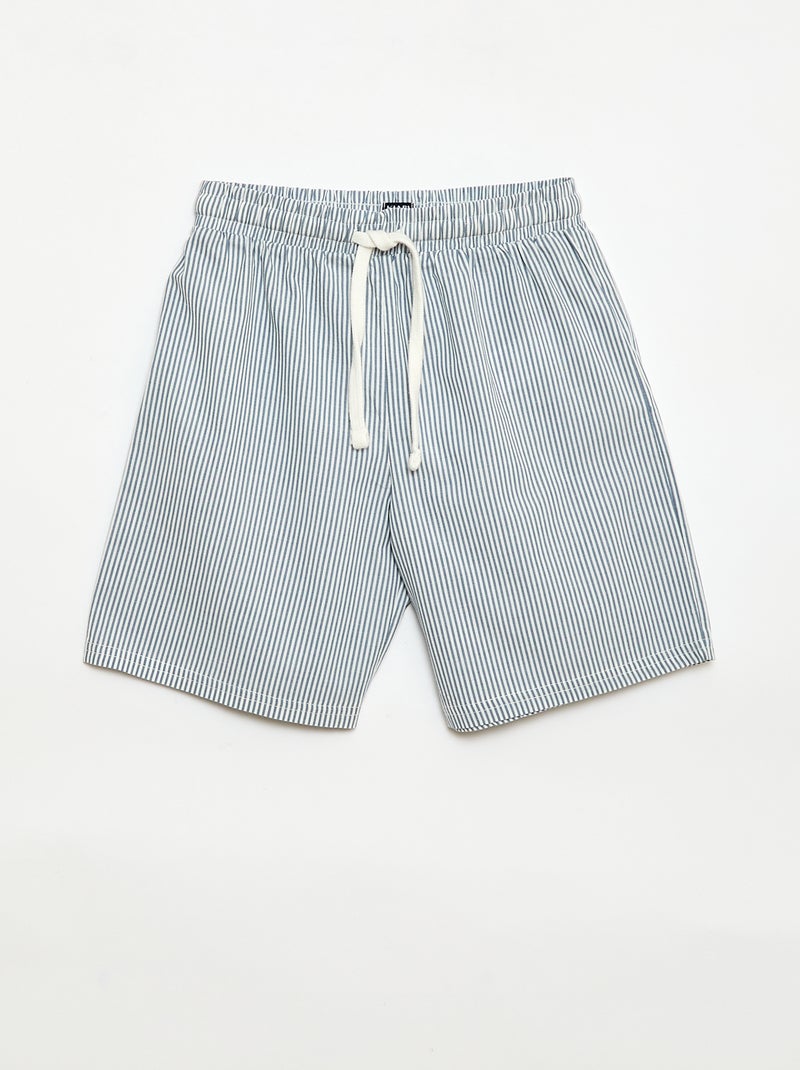 Set di 2 shorts a righe Blu - Kiabi