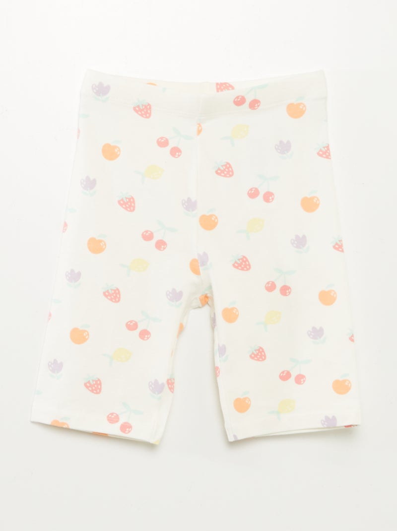 Set di 2 shorts ciclisti BIANCO - Kiabi