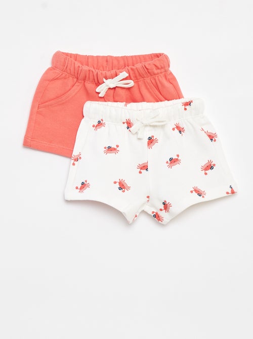 Set di 2 shorts con cordoncini - Kiabi