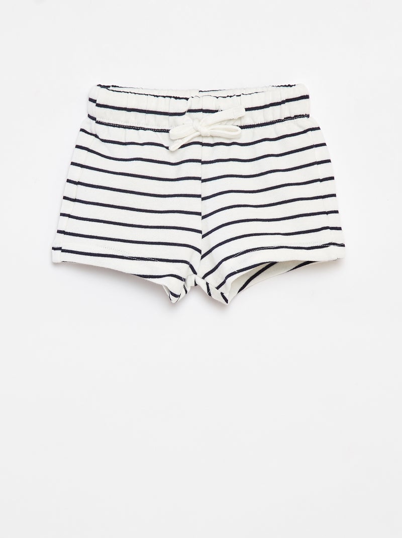 Set di 2 shorts con cordoncini BIANCO - Kiabi