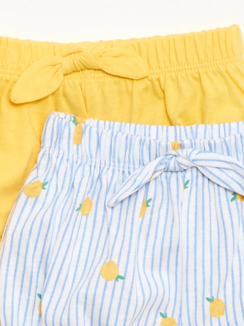 Set di 2 shorts con fiocchi fantasia - Kiabi