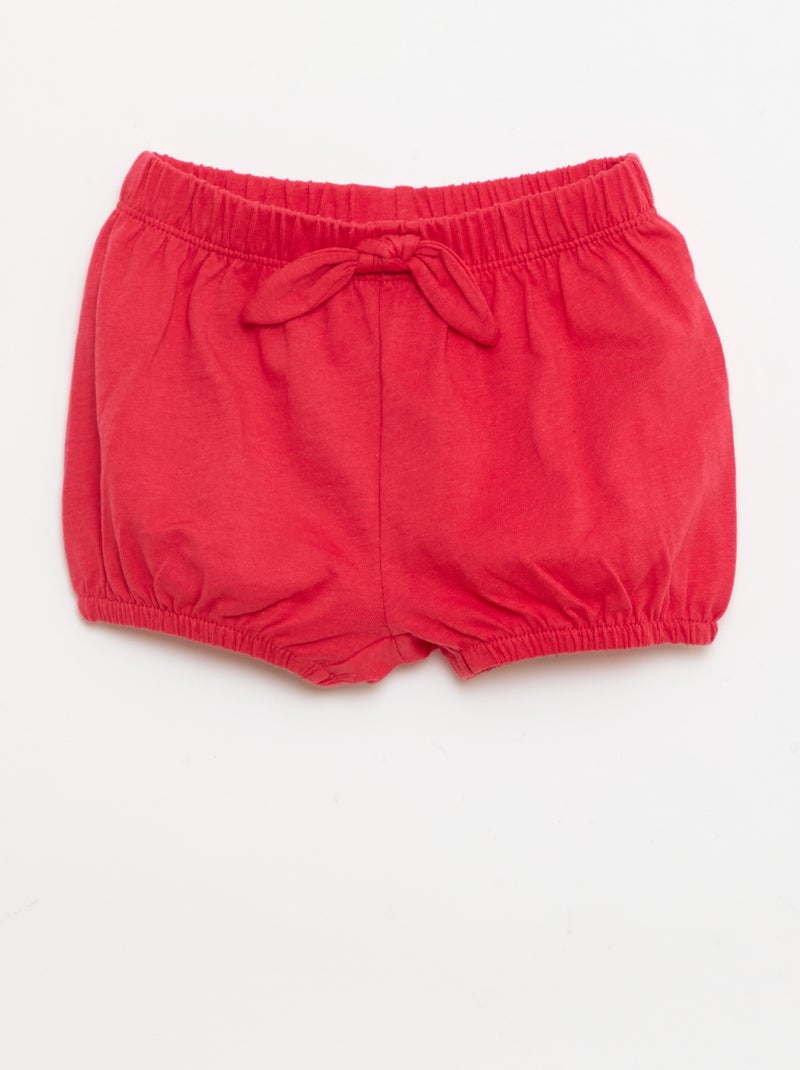 Set di 2 shorts con fiocchi fantasia Rosa - Kiabi