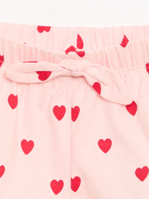 Set di 2 shorts con fiocchi fantasia - Kiabi