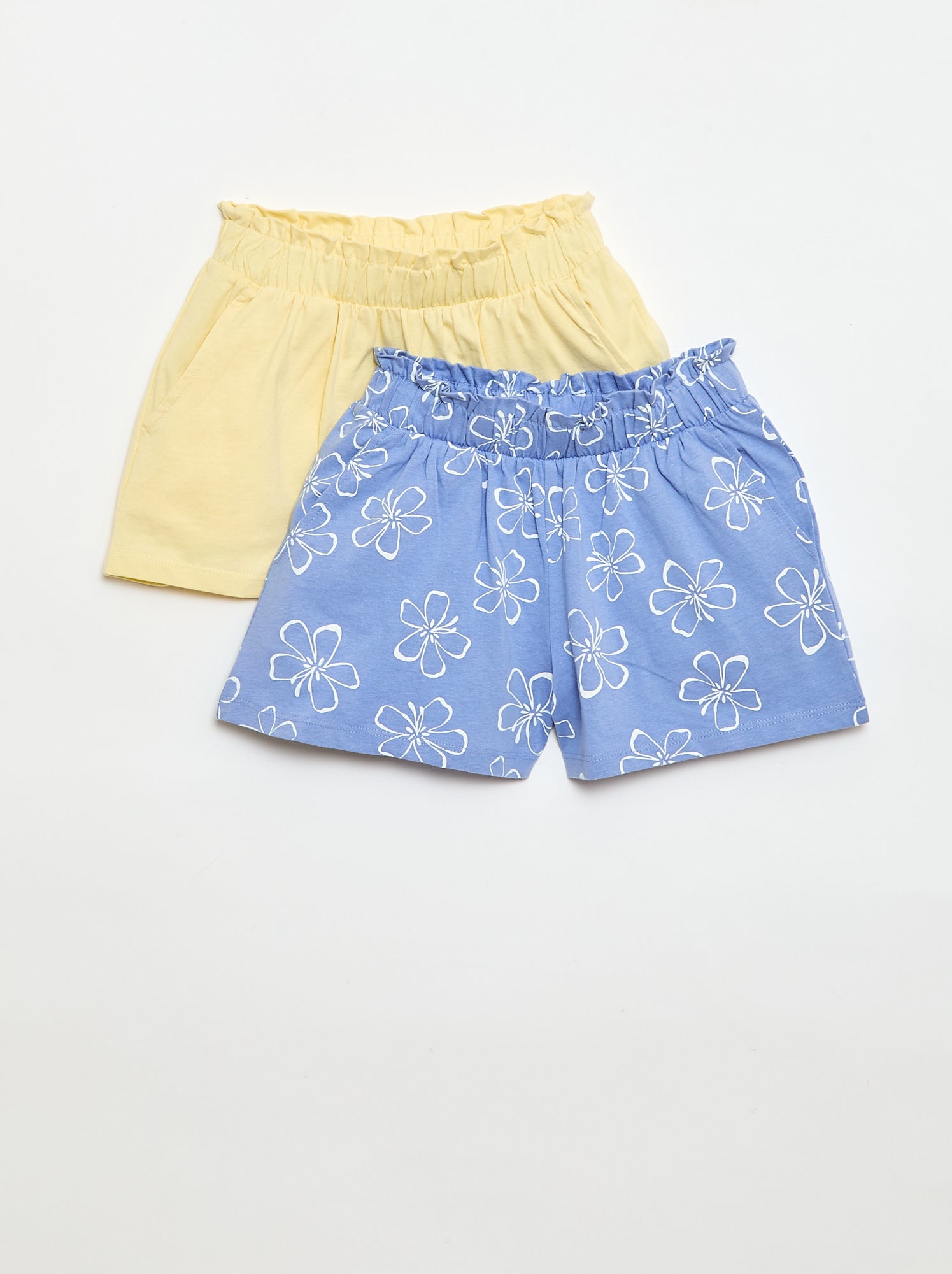 Set di 2 shorts con vita elasticizzata