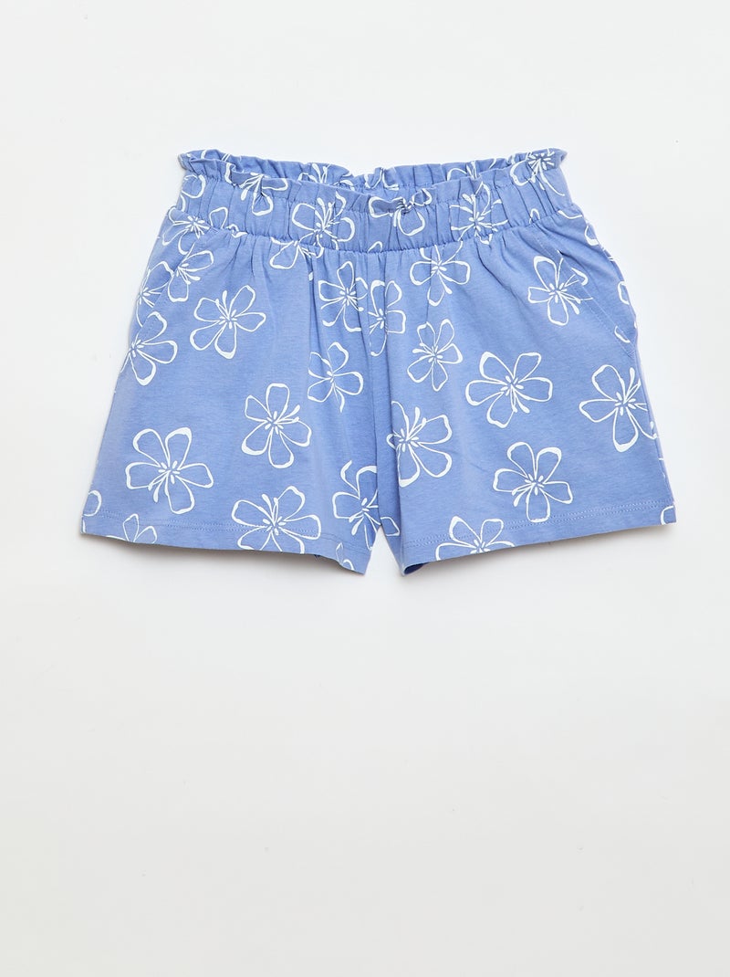 Set di 2 shorts con vita elasticizzata Blu - Kiabi
