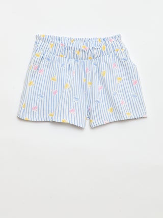 Set di 2 shorts con vita elasticizzata
