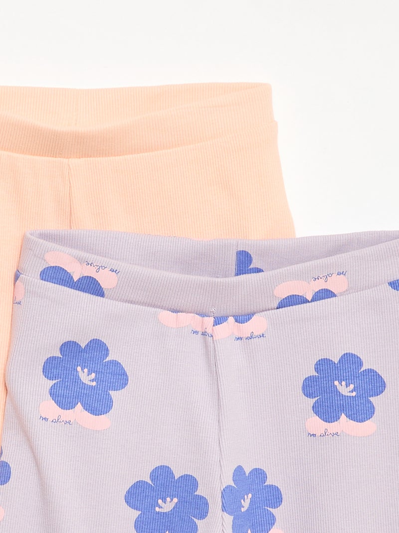 Set di 2 shorts da ciclista Arancione - Kiabi