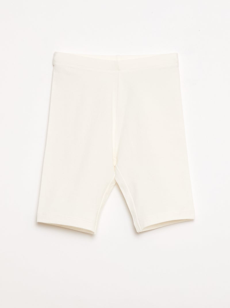Set di 2 shorts da ciclista Bianco - Kiabi