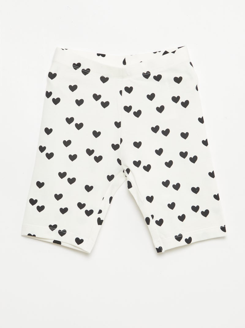 Set di 2 shorts da ciclista Nero - Kiabi