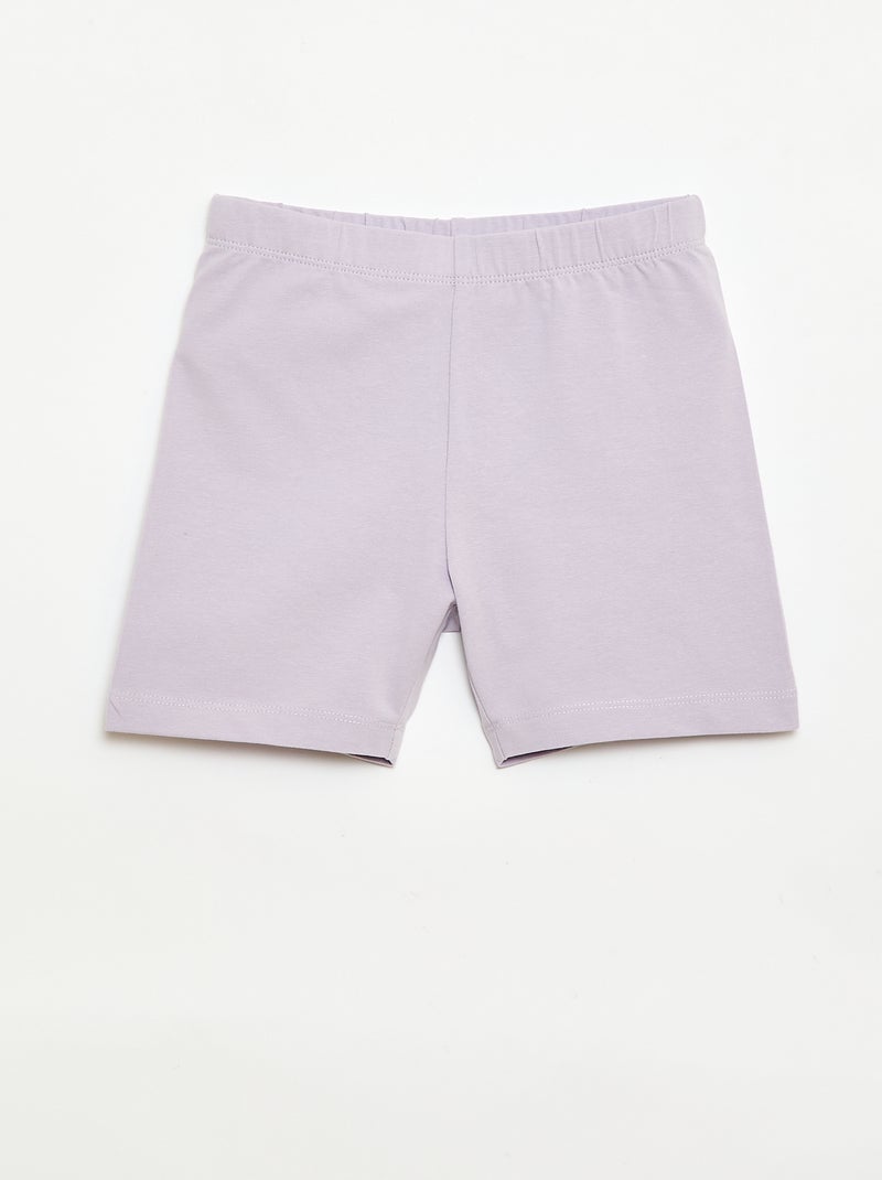 Set di 2 shorts da ciclista Viola - Kiabi