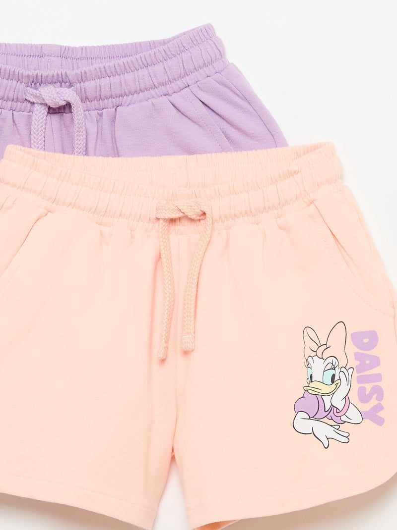 Set di 2 shorts 'Disney' in felpa non garzata Viola - Kiabi