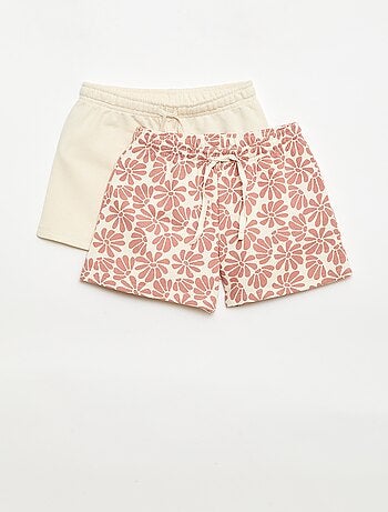Set di 2 shorts in cotone