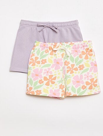 Set di 2 shorts in cotone