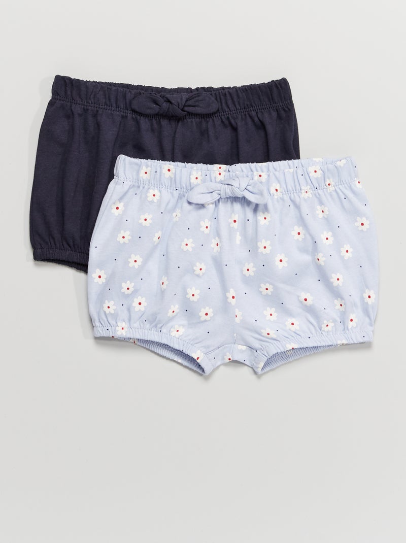 Set di 2 shorts in cotone BLU - Kiabi