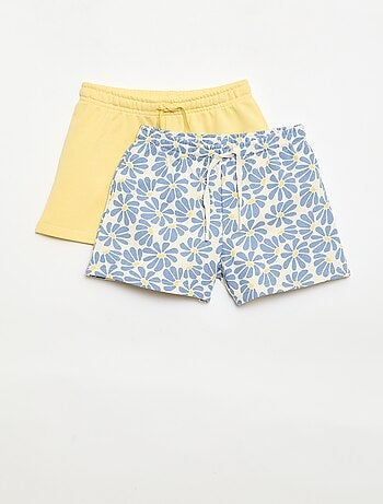 Set di 2 shorts in cotone