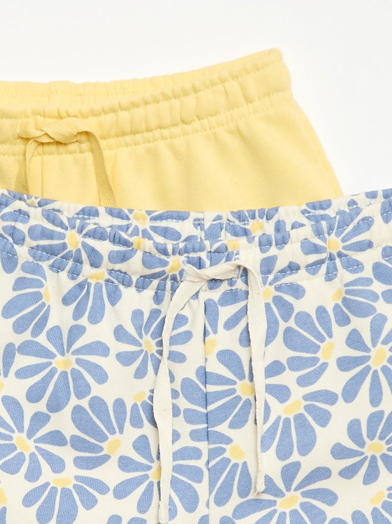 Set di 2 shorts in cotone Giallo - Kiabi