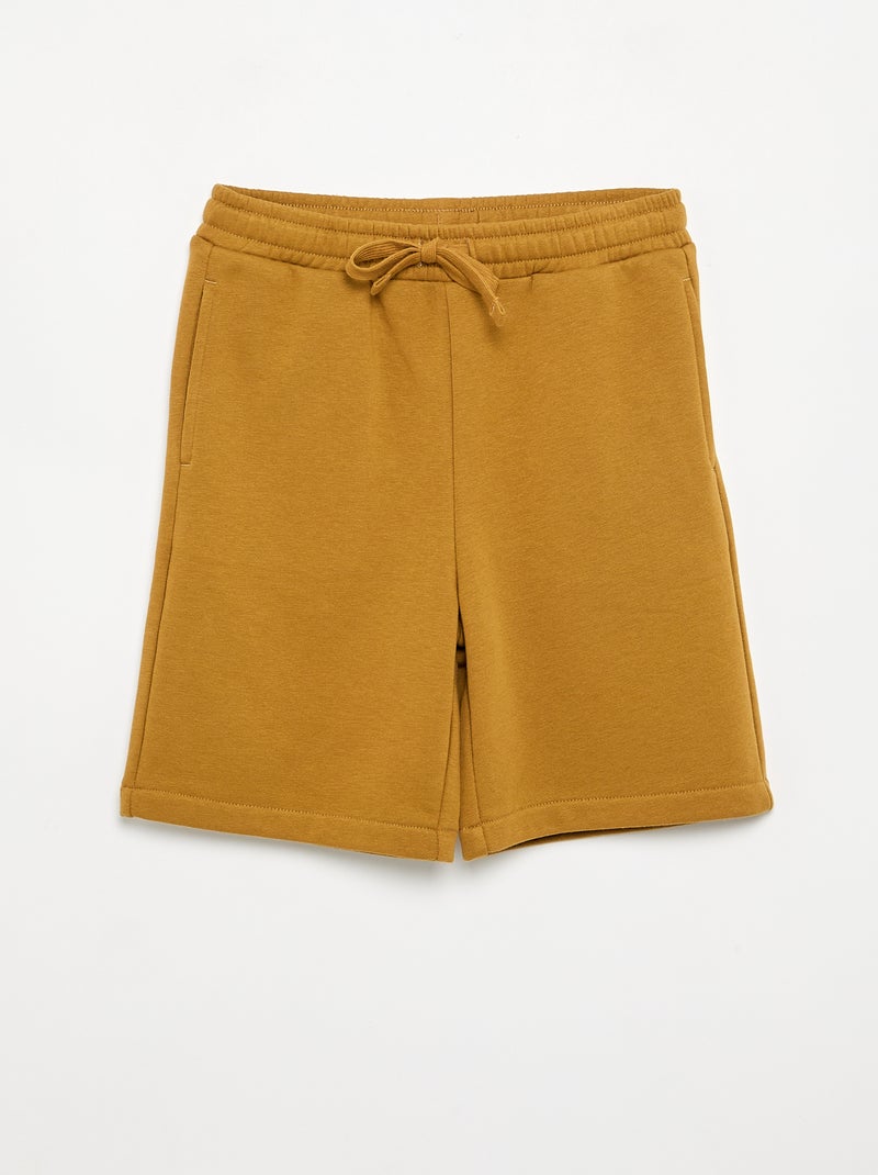 Set di 2 shorts in cotone tinta unita Beige - Kiabi