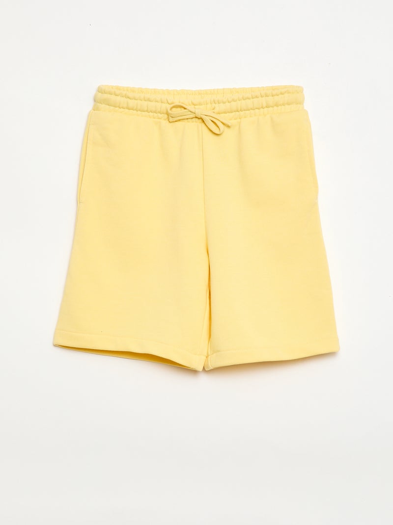 Set di 2 shorts in cotone tinta unita Giallo - Kiabi