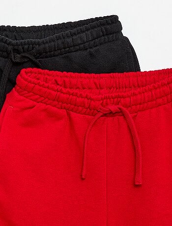 Set di 2 shorts in cotone tinta unita